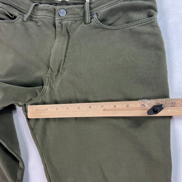 Swet Tailor Pants Men's 33x30* Slim Straight Green Stretch Chinos Tag 32x32 - Picture 14 of 16